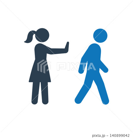Relationship Boundary Conflict Icon Relationship Boundary Conflict Icon 140899042