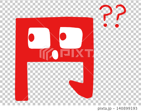 A loose character (vector) of a circle with the letters "thinking" 140899193