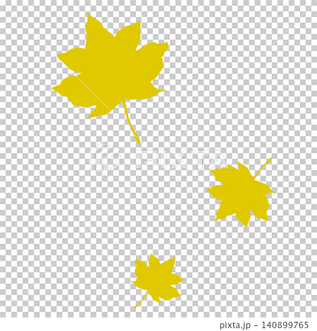 Illustration of yellow falling autumn leaves Illustration of yellow falling autumn leaves 140899765