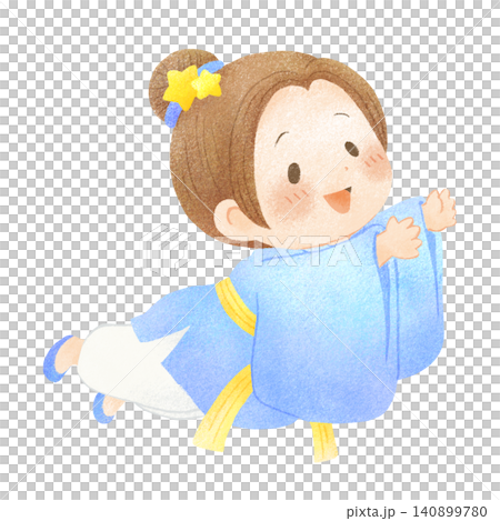 七夕 彦星 色鉛筆風イラスト 140899780