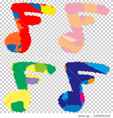 Colorful musical material. One of the sixteenth notes. Colorful musical material. One of the sixteenth notes. 140900269