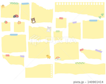 手書き風ちぎり紙フレーム枠セット 幼稚園保育園向け 140901414