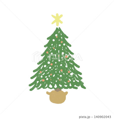 シンプルでかわいいクリスマスツリー シンプルでかわいいクリスマスツリー 140902043