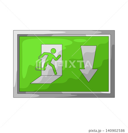 Illustration of Exit Sign Illustration of Exit Sign 140902586
