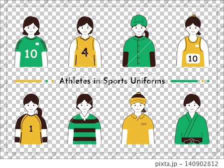Women's sports uniform set Women's sports uniform set 140902812