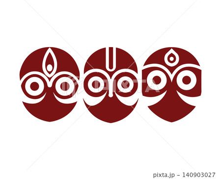 Lord Jagannath Rath Yatra Festival Illustration 140903027