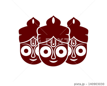 Lord Jagannath Rath Yatra Deity Illustration 140903030