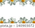 White Flower Border Frame Aesthetic 140903072
