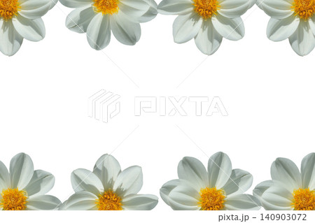White Flower Border Frame Aesthetic White Flower Border Frame Aesthetic 140903072