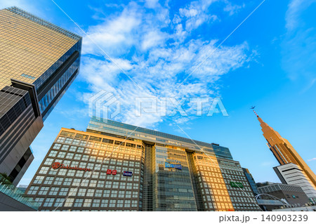 東京 新宿の都市風景 新宿駅南口 ペンギン広場からの眺め 東京 新宿の都市風景 新宿駅南口 ペンギン広場からの眺め 140903239