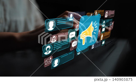 Hands Typing on a Keyboard Surrounded by Colorful Social Media Icons and Communication Symbols on a Dark Background. Entropy Hands Typing on a Keyboard Surrounded by Colorful Social Media Icons and Communication Symbols on a Dark Background. Entropy 140903875