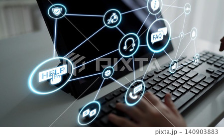 Online help and FAQ customer support service Funnel Online help and FAQ customer support service Funnel 140903883
