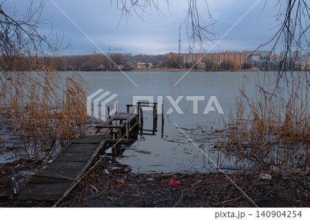 depressive suburban fall season space near river russian landmark landscape after ussr depressive suburban fall season space near river russian landmark landscape after ussr 140904254