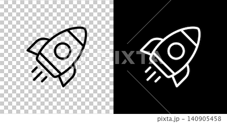 Rocket launch/startup icon Rocket launch/startup icon 140905458