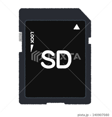 SDカードのイラスト SDカードのイラスト 140907080