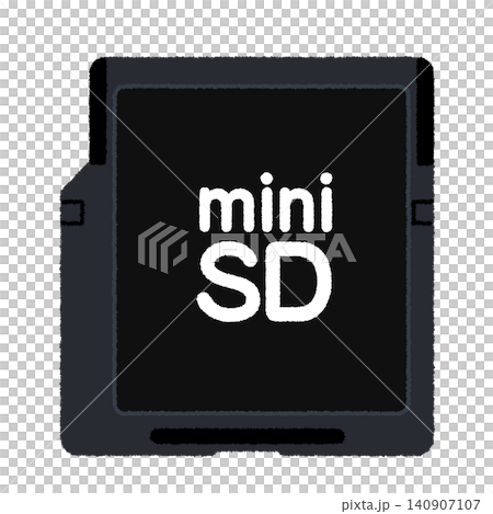 Illustration of a miniSD card Illustration of a miniSD card 140907107