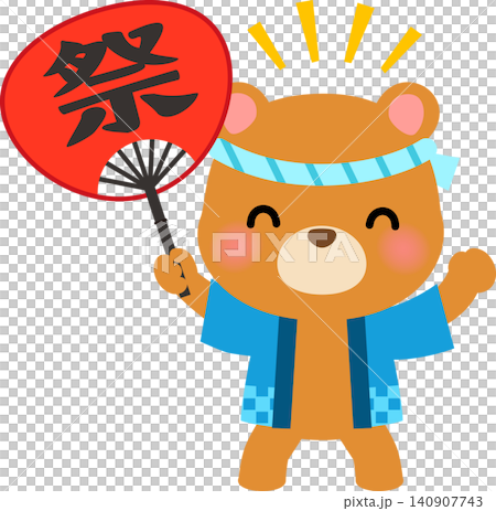 一隻熊形角色手持扇子,身穿法被。 一隻熊形角色手持扇子,身穿法被。 140907743