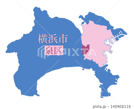 政令指定都市　行政区のある都市　横浜市　泉区 140908118