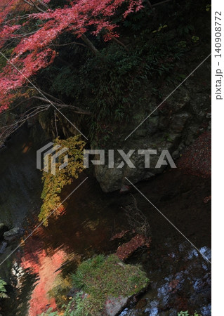 紅葉と川 140908772