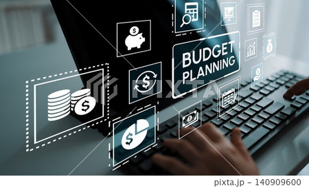 Hands Typing on Keyboard with Budget Planning Icons and Graphs on Screen for Financial Management and Personal Finance Strategy Development. Entropy Hands Typing on Keyboard with Budget Planning Icons and Graphs on Screen for Financial Management and Personal Finance Strategy Development. Entropy 140909600