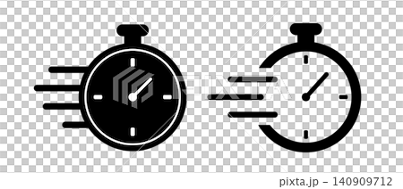 A set of stopwatch icons representing time efficiency and speed. A set of stopwatch icons representing time efficiency and speed. 140909712
