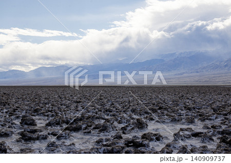 Exploring the Landscapes of the Devils Golf Course in Death Valley in California Exploring the Landscapes of the Devils Golf Course in Death Valley in California 140909737