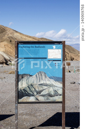Exploring Badlands in Death Valley California in Clear Daylight 140909768