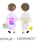 夏祭り_男の子と女の子 140909817