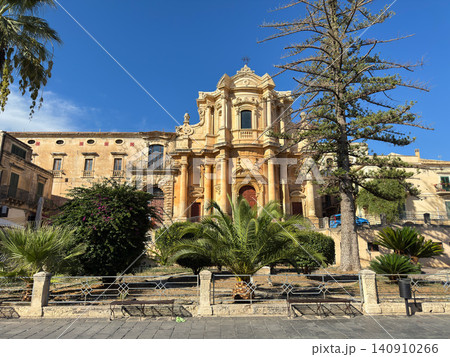 Historic Baroque Architecture of San Domenico Church in Noto, Sicily, Italy Historic Baroque Architecture of San Domenico Church in Noto, Sicily, Italy 140910266