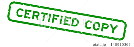 Grunge green certified copy word rubber square seal stamp on white background Grunge green certified copy word rubber square seal stamp on white background 140910365