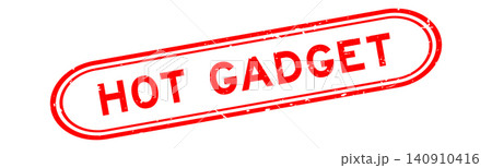 Grunge red hot gadget word rubber seal stamp on white background Grunge red hot gadget word rubber seal stamp on white background 140910416
