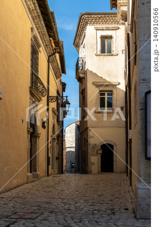 Charming alley in the medieval historic center of Barrea Abruzzo region Charming alley in the medieval historic center of Barrea Abruzzo region 140910566