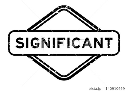 Grunge black significant word rubber seal stamp on white background 140910669