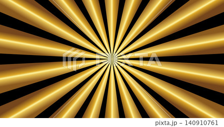 Radial Light Rays, Black Gradient and Elegant Metallic Glow 140910761