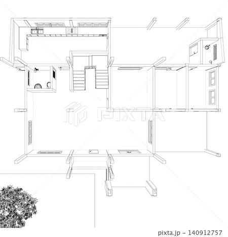 3D illustration of residential project 140912757