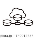 クラウドデータベース接続のラインアイコン 140912787