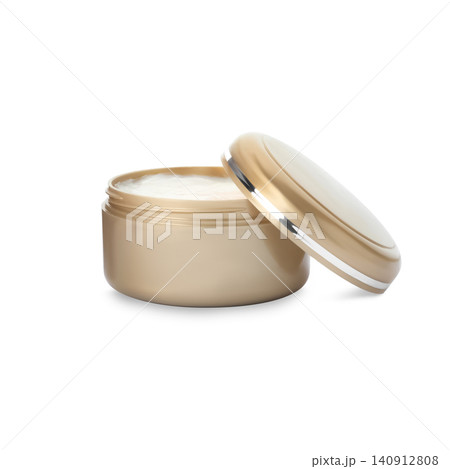 Jar of cosmetic product isolated on white Jar of cosmetic product isolated on white 140912808
