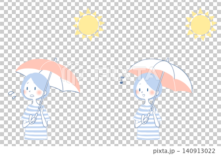 盛夏的陽光和撐著陽傘的人 盛夏的陽光和撐著陽傘的人 140913022
