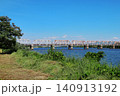 淀川と赤川鉄橋の風景（大阪） 140913192