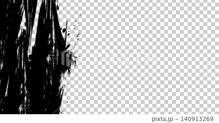 力強い黒の縦ブラシストローク和風背景 抽象的なインクしぶきフレーム 力強い黒の縦ブラシストローク和風背景 抽象的なインクしぶきフレーム 140913269