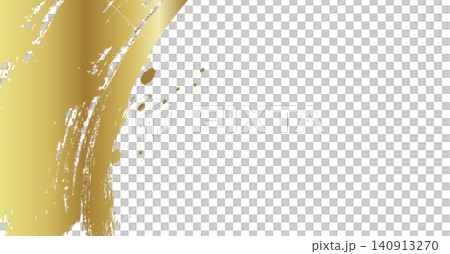 A striking Japanese-style background illustration with gold brushstrokes. Left frame copy space. A striking Japanese-style background illustration with gold brushstrokes. Left frame copy space. 140913270