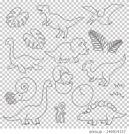 可愛的恐龍插圖集 140914157