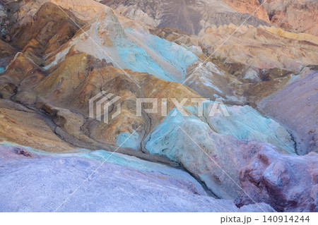 Sierra Nevada landscape with colorful mineral hills and unique rock formations under natural sunlight Sierra Nevada landscape with colorful mineral hills and unique rock formations under natural sunlight 140914244