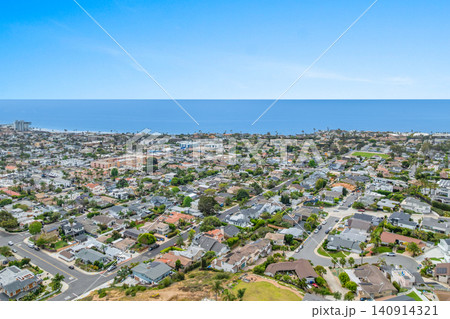 Aerial view of Bird Rock Neighborhood in San Diego, California Aerial view of Bird Rock Neighborhood in San Diego, California 140914321