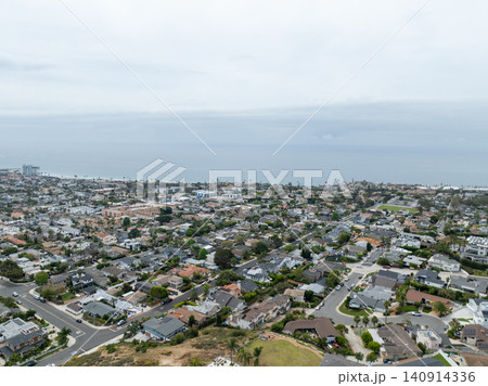 Aerial view of Bird Rock Neighborhood in San Diego, California Aerial view of Bird Rock Neighborhood in San Diego, California 140914336