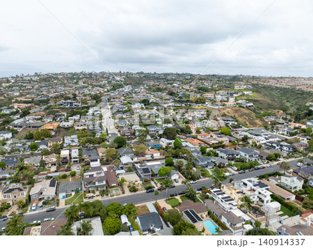 Aerial view of Bird Rock Neighborhood in San Diego, California Aerial view of Bird Rock Neighborhood in San Diego, California 140914337