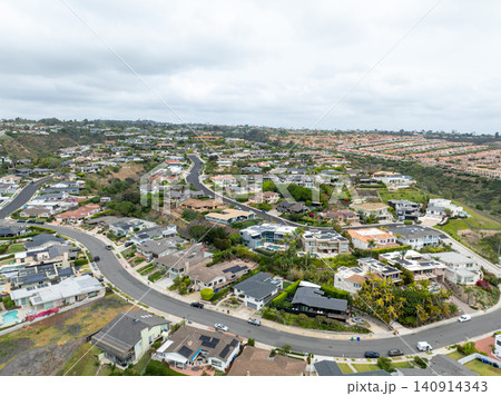 Aerial view of Bird Rock Neighborhood in San Diego, California Aerial view of Bird Rock Neighborhood in San Diego, California 140914343