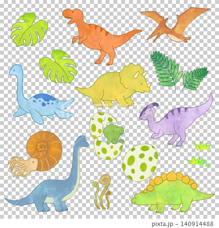 可愛的恐龍插圖集 可愛的恐龍插圖集 140914488