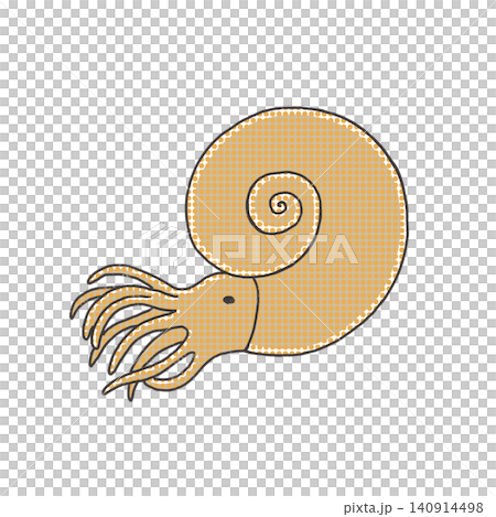 可愛的菊石插圖 140914498
