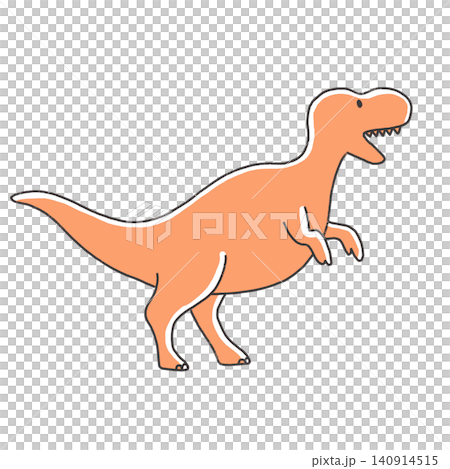 Cute dinosaur illustration: Tyrannosaurus Cute dinosaur illustration: Tyrannosaurus 140914515